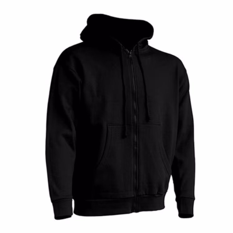 REA - Hoodie Zip Unisex  -  Svart
