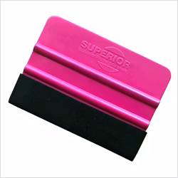 Vinylskrapa Hård med två sidor, Stor Rosa/Svart