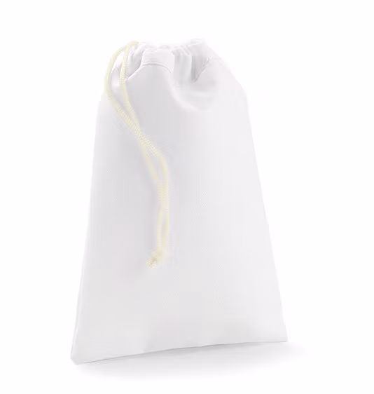 Polyester Påse - Vit Canvas ( S, M, L )