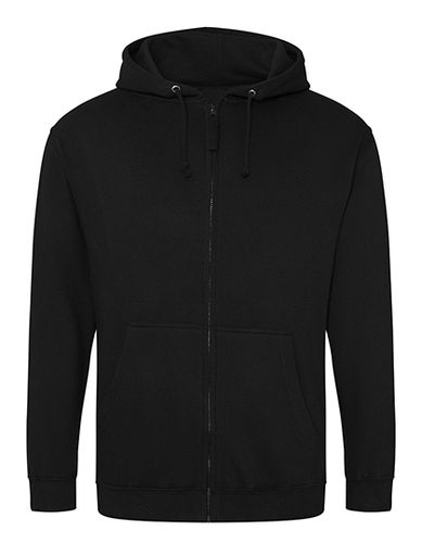 Hoodie Zip Unisex - Svart - 3XL-5XL