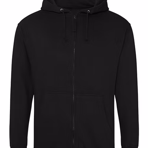 Hoodie Zip Unisex - Svart - 3XL-5XL
