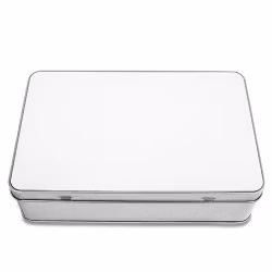 Plåtburk med sublimerbart lock - rektangel och hjärta