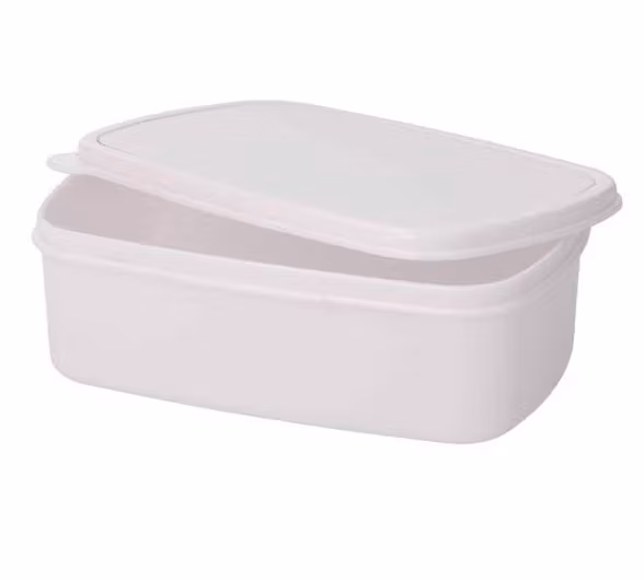 Matlåda Vit med två fack