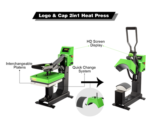 GS-603 Kombinerad keps och loggopress