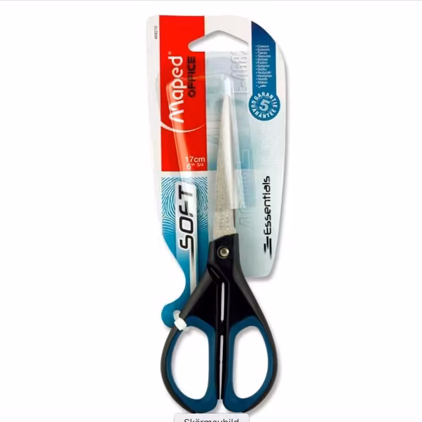 Sax 17 cm för höger- och vänsterhänta, svart/blå