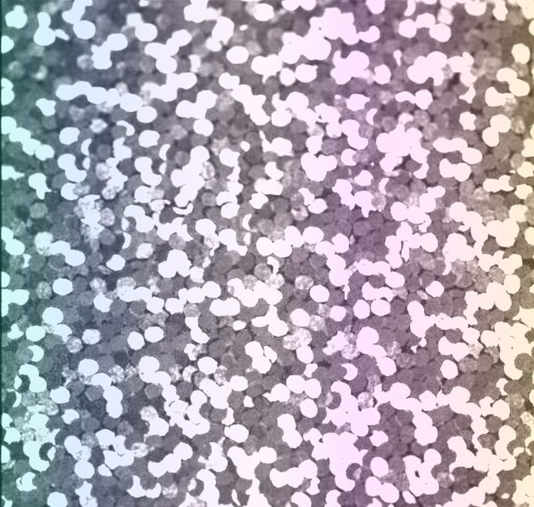 Wow - Holograpic - Silver, ark 30*50 cm