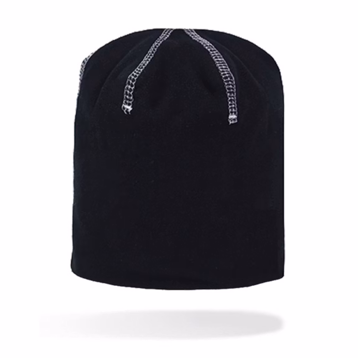 Beanie - Svart/grå reflex - barn