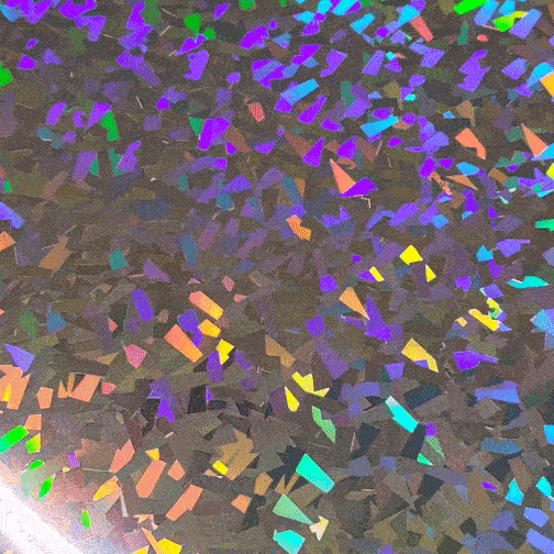 Holographic Kristall Silver - 1980, ark 30x50 cm