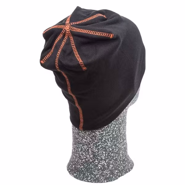 Beanie - Svart/orange
