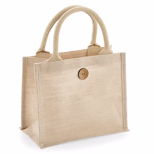 Lunchbag med knapp - Natur