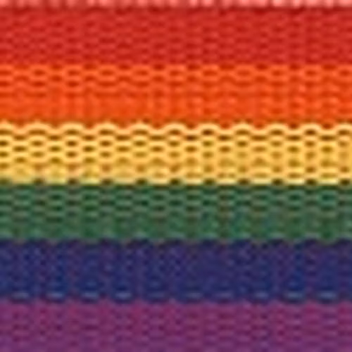 Väskband Pride / Regnbåge - metervara