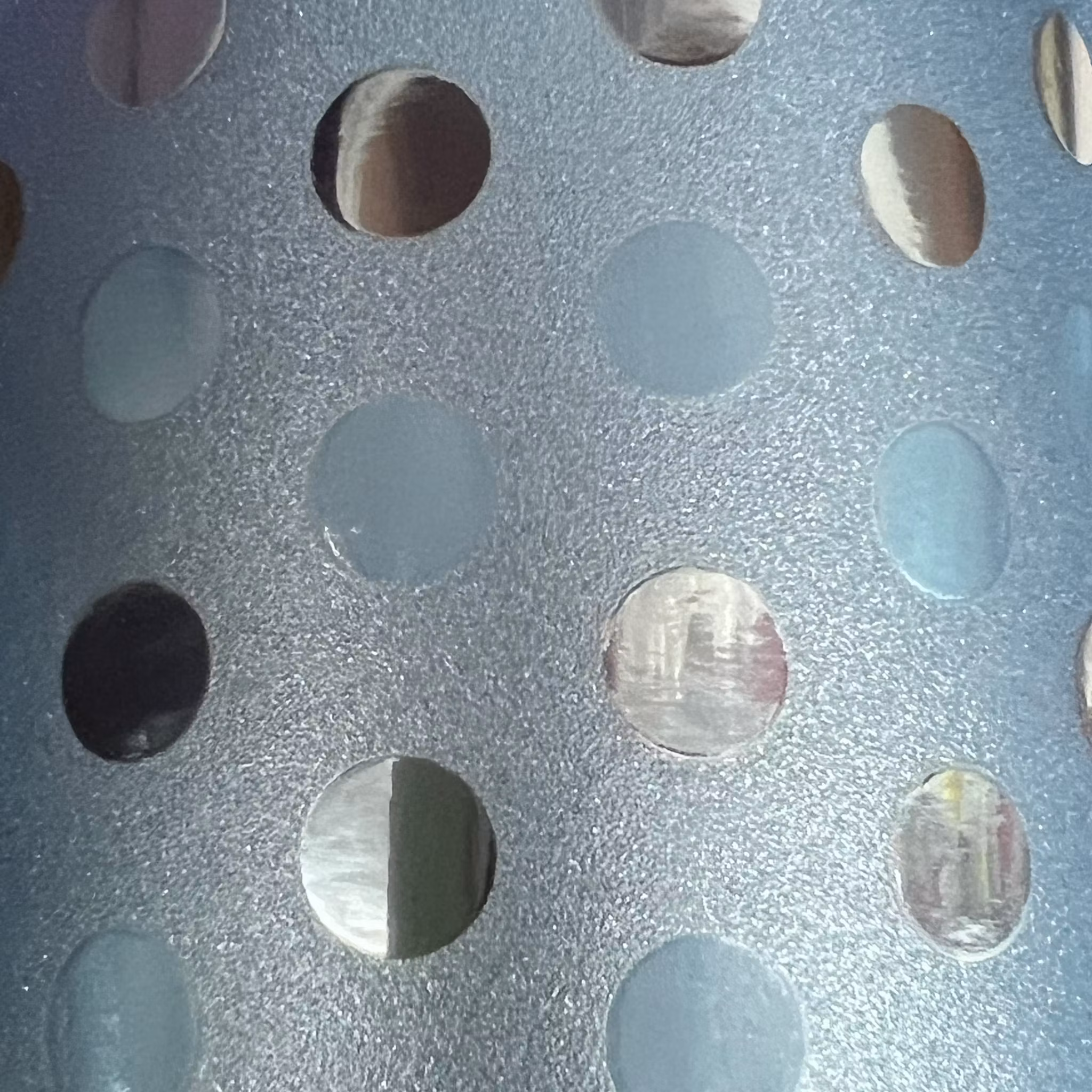 WOPA - Struktur Ljusblå prick, ark 30*50cm