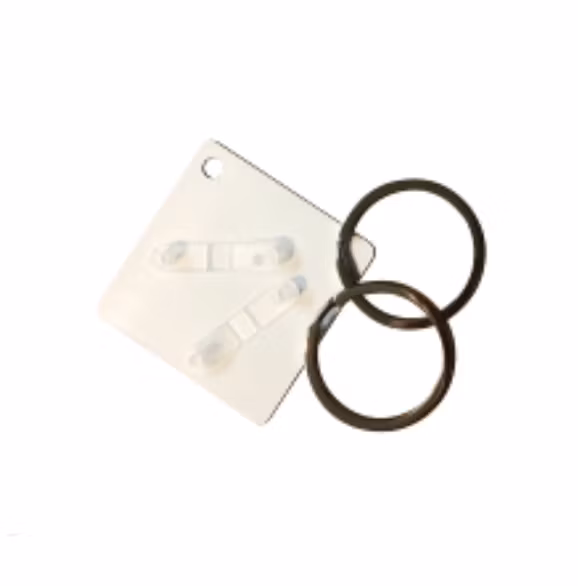 Nyckelring - Fyrkantig av aluminium 10-pack