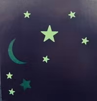 Glow in the dark skyltvinyl - Limegrön - ark 30x50cm