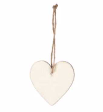Trähjärta 6 cm - 2-pack