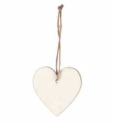 Trähjärta 6 cm - 2-pack