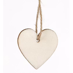 Trähjärta 10 cm - 2-pack