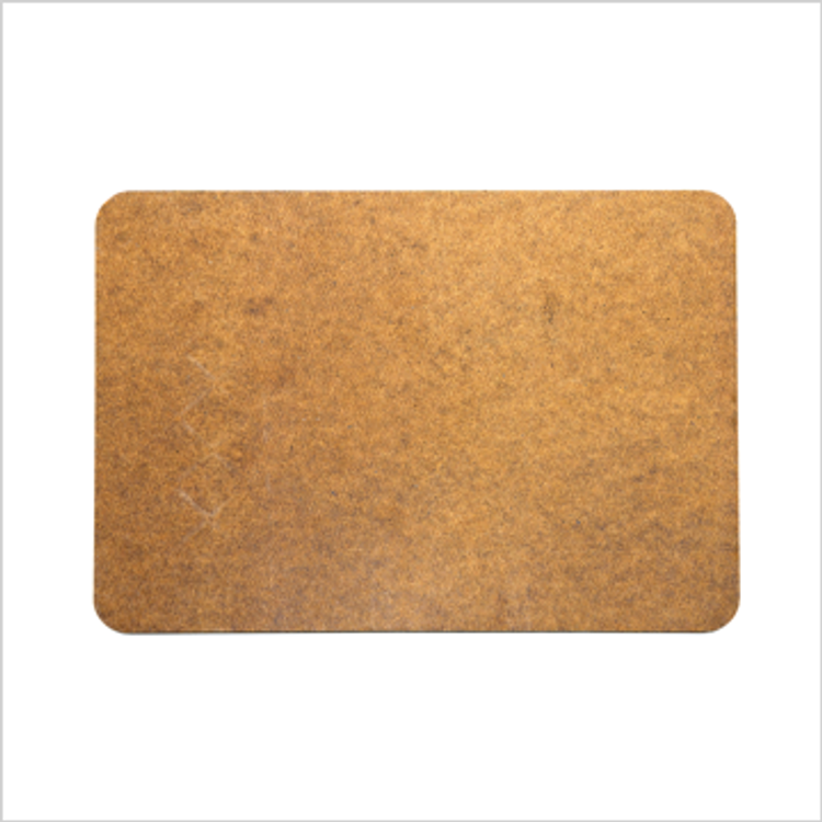 Bordstablett / Bricka / underlägg / tavla av MDF/kork, 19x28 cm