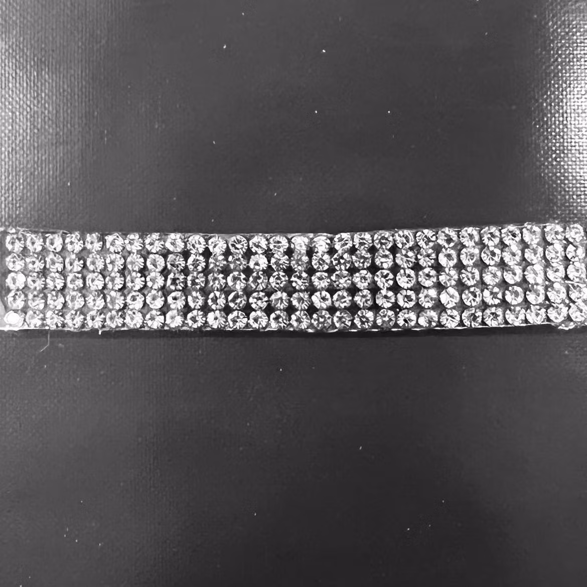 Dekorband Strass diamant påpressbart - decimetervara