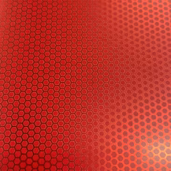 Hexagon METALLIC - Röd - 100