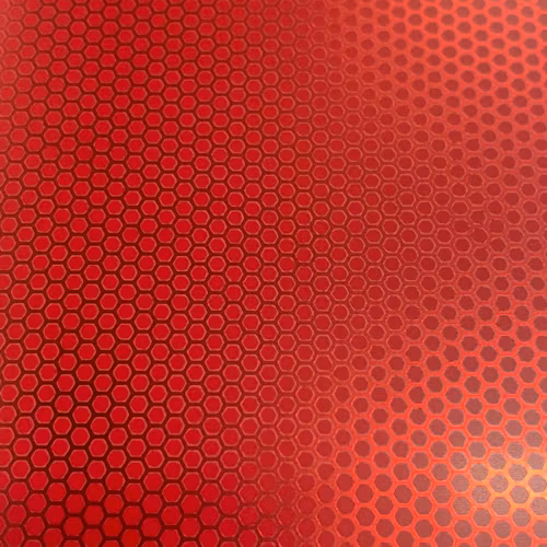 Hexagon METALLIC - Röd - 100