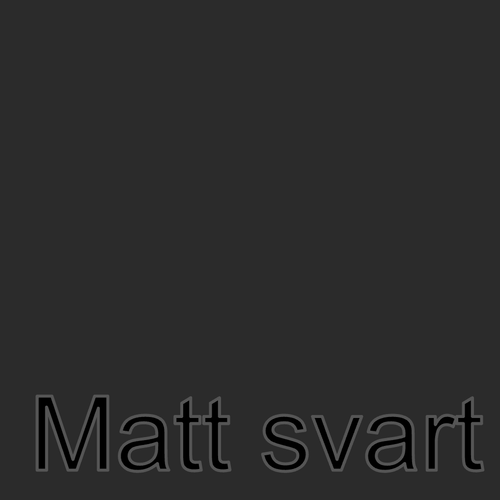 SISER - Matt svart