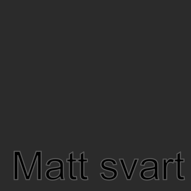 SISER - Matt svart