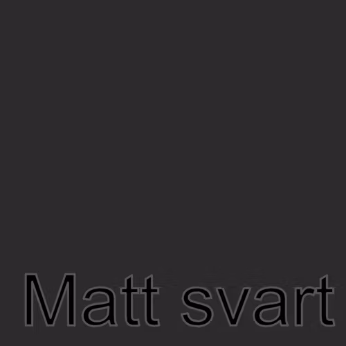 SISER - Matt svart