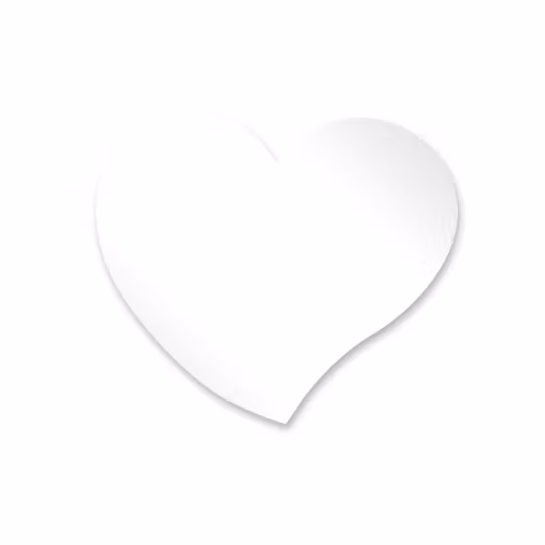 Magnetstickers Hjärta, 60x68 mm