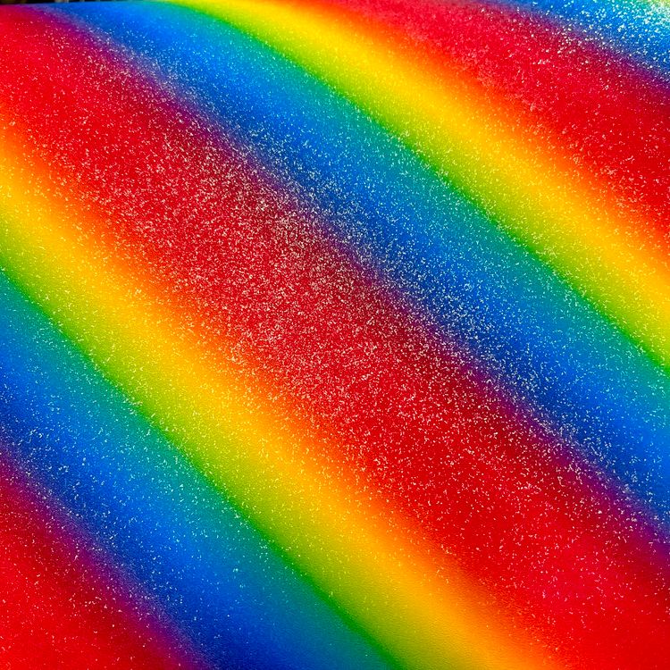 WOPA - Struktur Sparkle Rainbow, ark 30*50cm