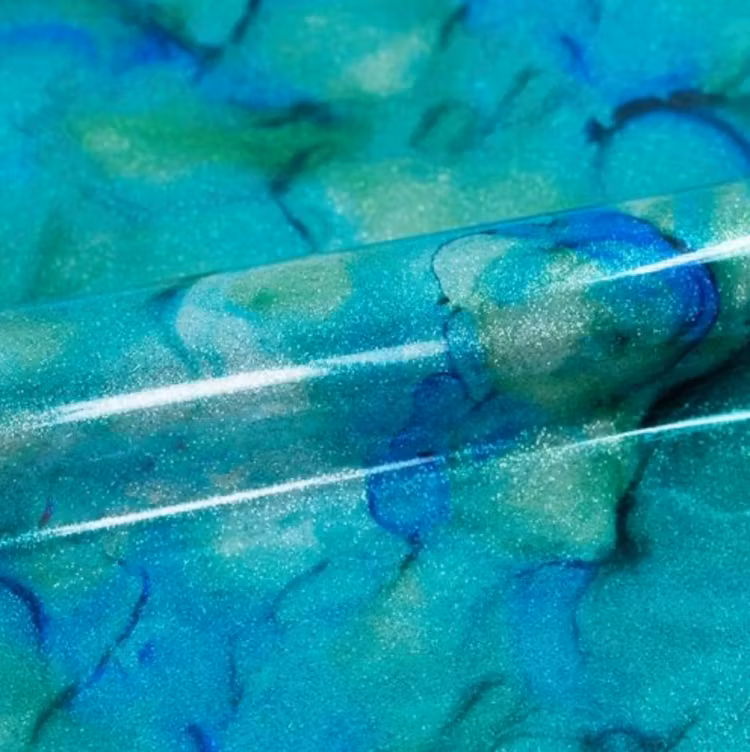 Glittermönster - Aqua Unik, ark ca 30x45 cm