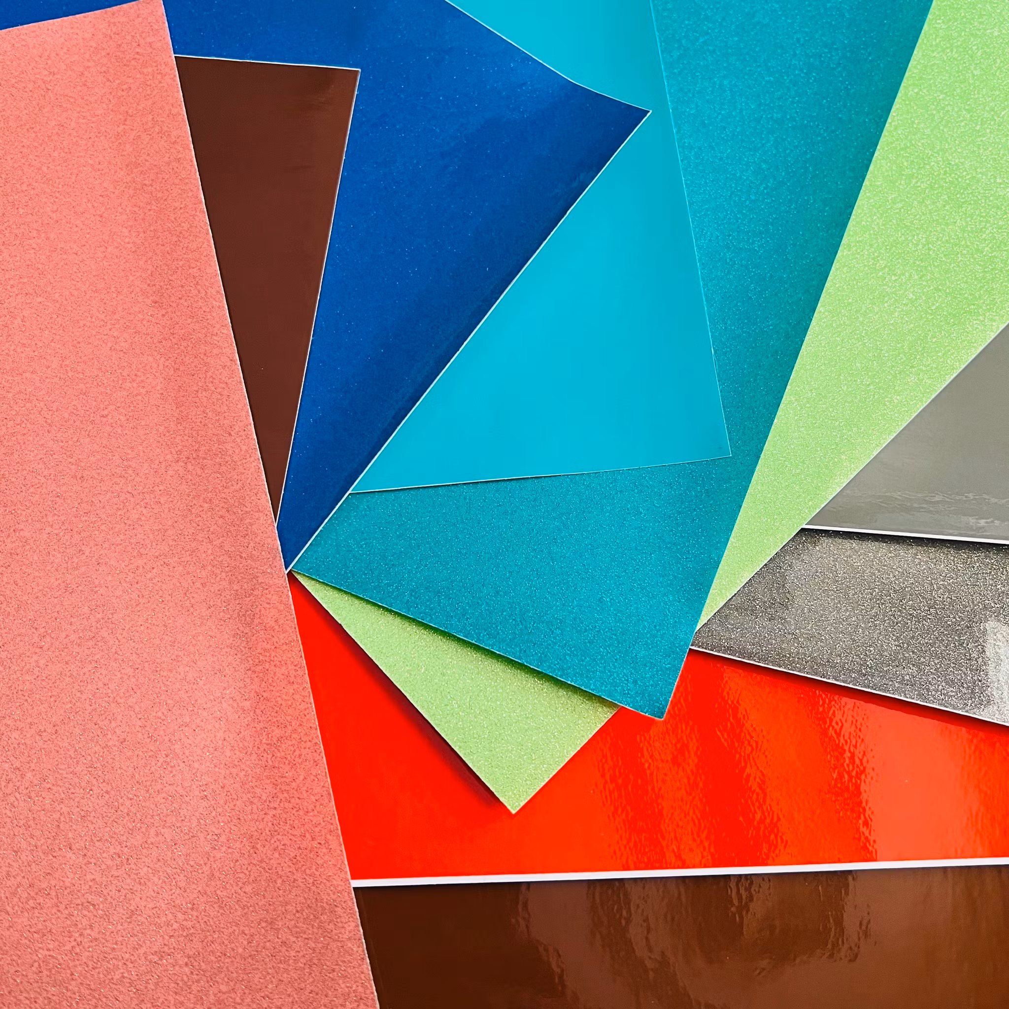 Skyltvinyl Transparent/Transparent Glitter - Mix 10-pack