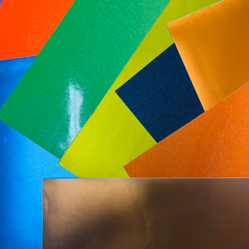 Skyltvinyl Metallic/Glitter Mix 8-pack