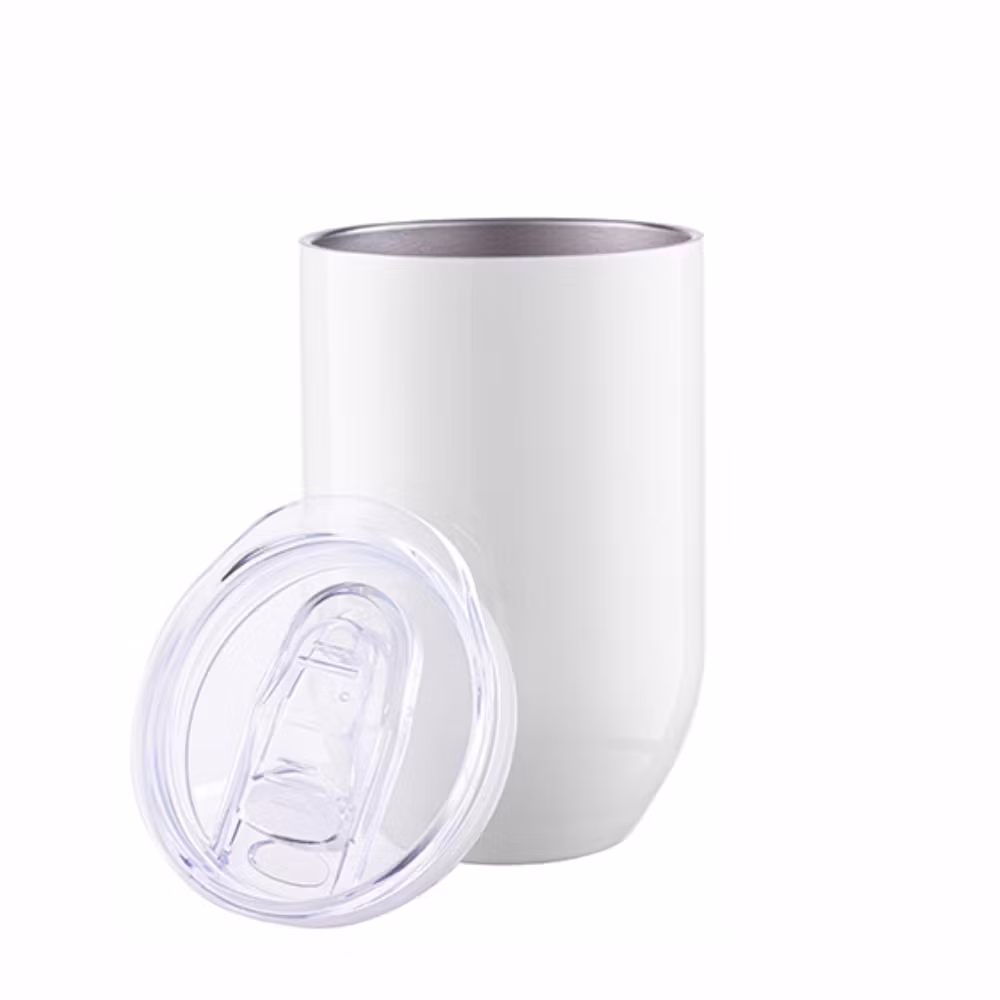 Lyxmugg / vinmugg / temosmugg - med transparent skjutlock