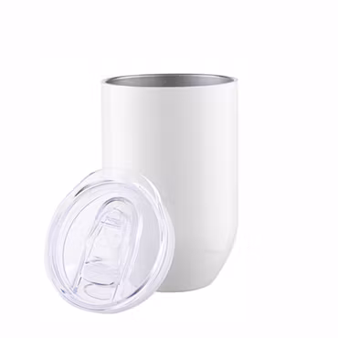 Lyxmugg / vinmugg / temosmugg - med transparent skjutlock