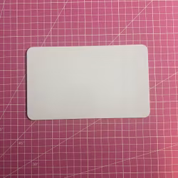 Sublimeringsplåt med runda hörn 10,5x17,5 cm