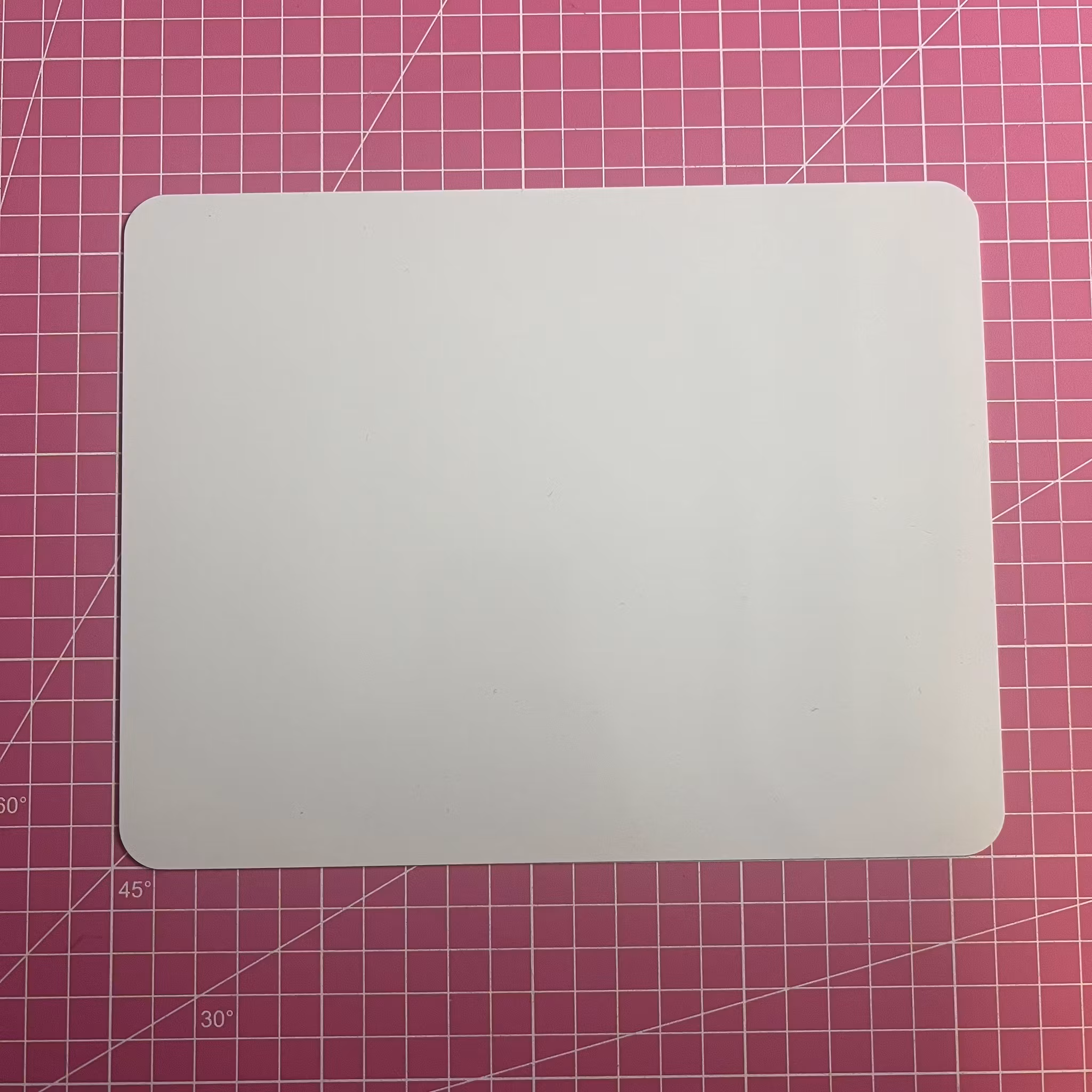 Sublimeringsplåt med rundade hörn 16,5x21 cm