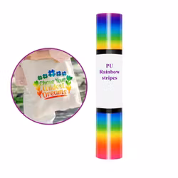PU Stripes - Regnbåge 6299