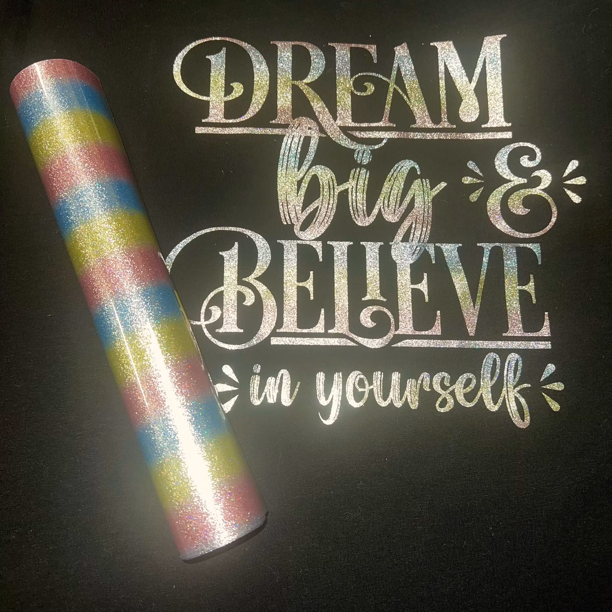 Sparkle Glitter randig - 1883 ark 25x50cm