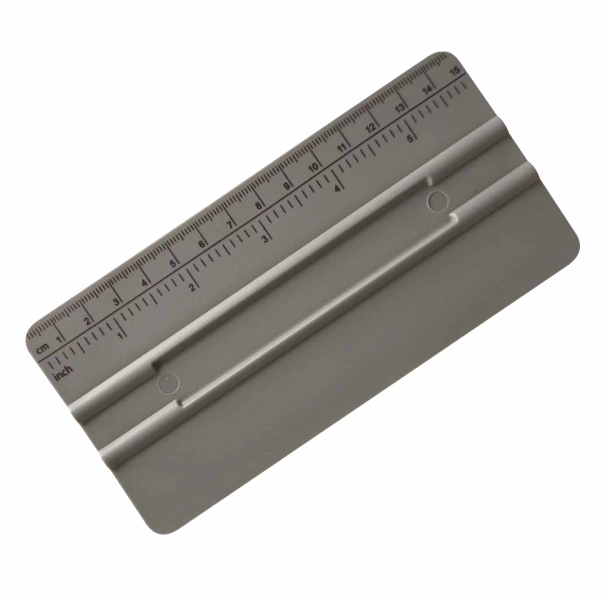 Vinylskrapa med linjal, Grå