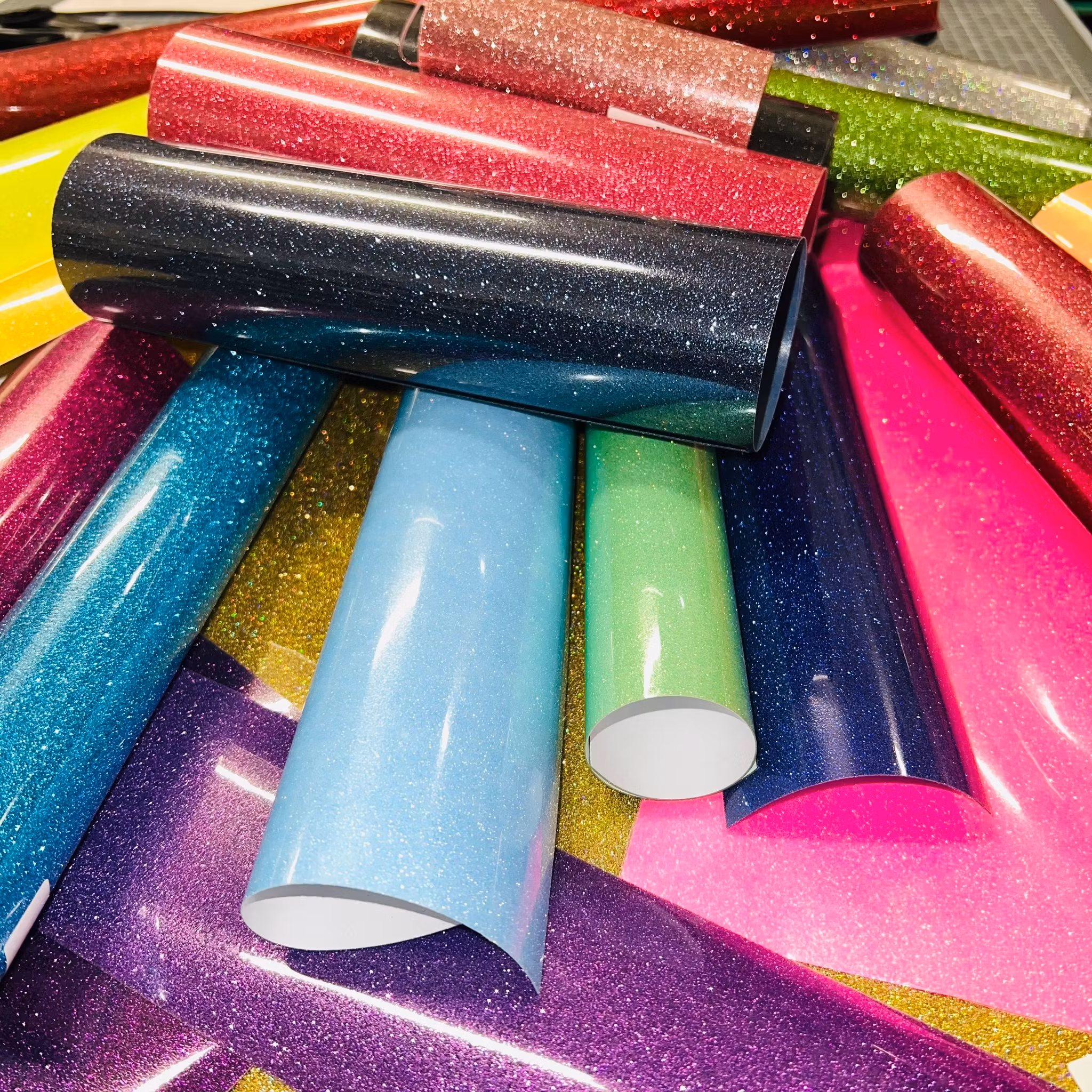 Glittermix HTV - 8 mixade ark NYHETER!