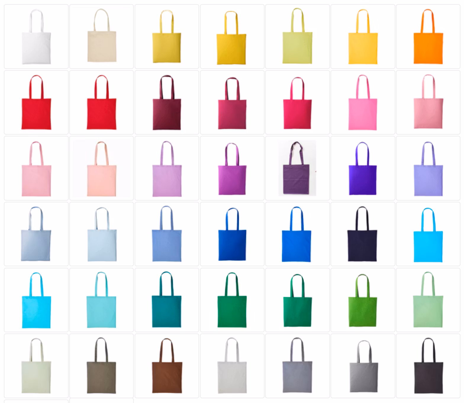 Textilkasse enkel med långt handtag