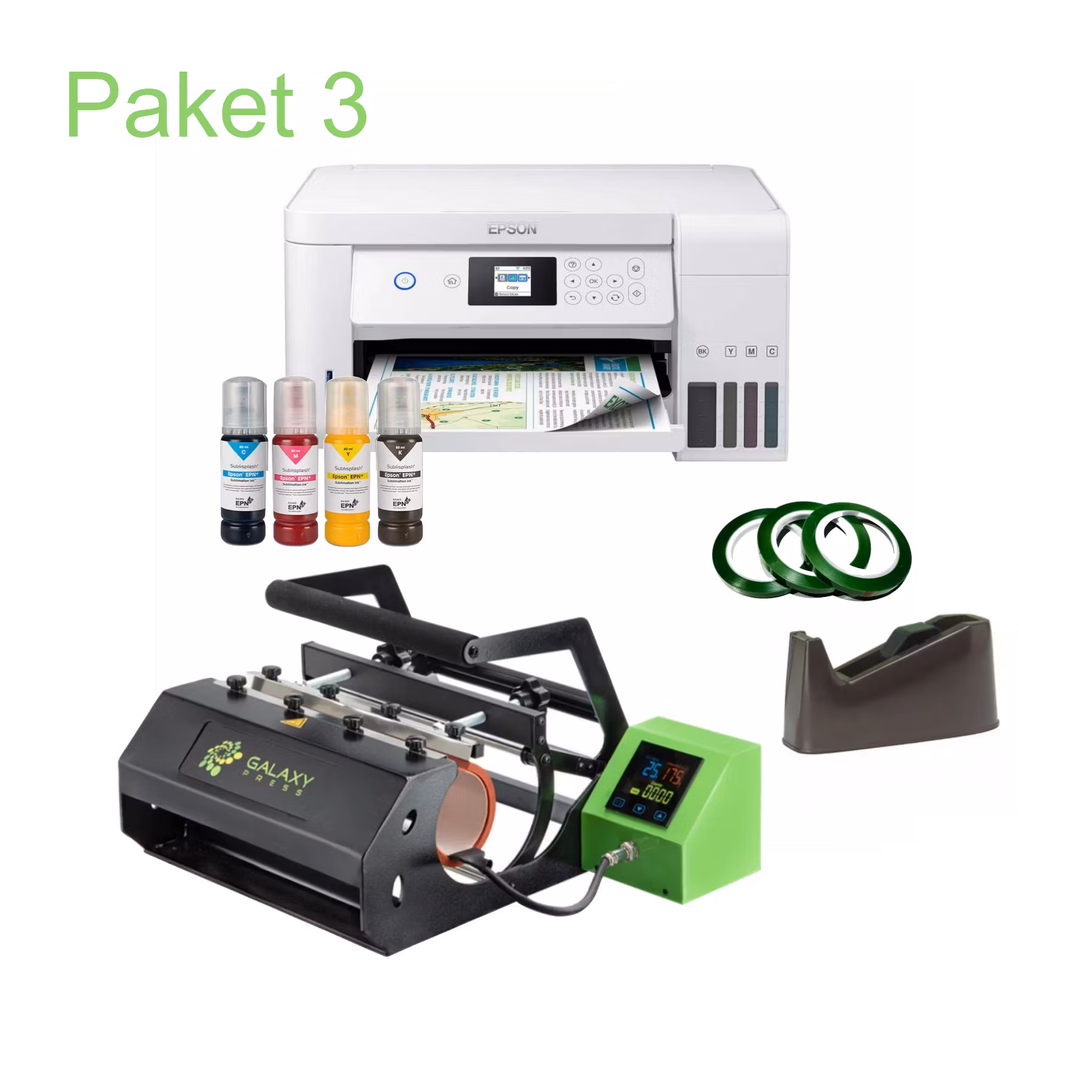 Sublimeringspaket - Epson ET-2856 skrivare - sublisplash bläck