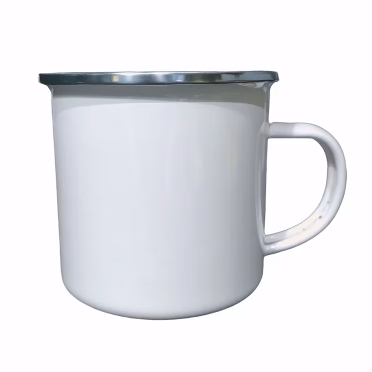 Emaljmugg Vit - 3 varianter Svart, Silver, Blå - från 37,60 kr ex moms