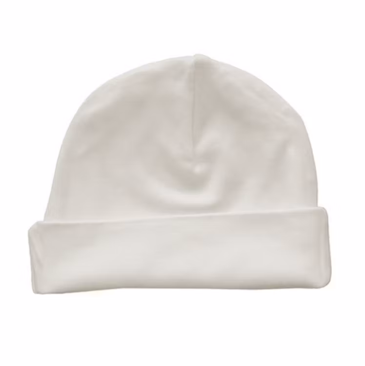 Babymössa med uppvikt kant