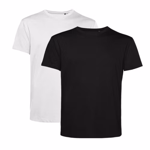 T-shirt Herr Eko - Svart / Vit