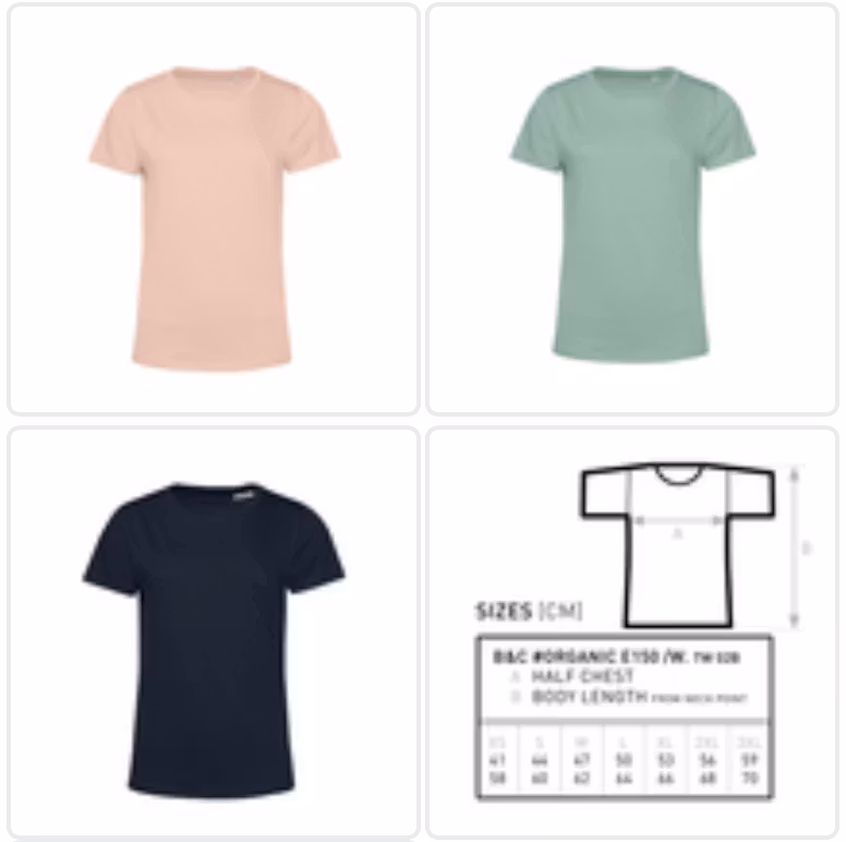 T-shirt Dam Eko - Färgade