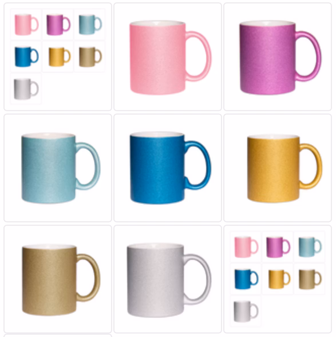 Mugg 80 Glitter - Enfärgad