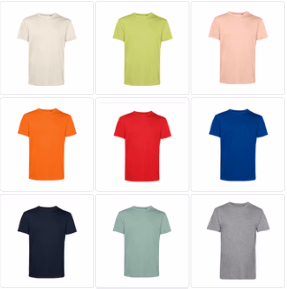 T-shirt Herr Eko - Färgade