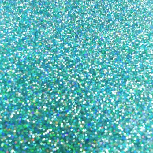 PET Glitter Turkos Rainbow - 61098, ark 30x50 cm